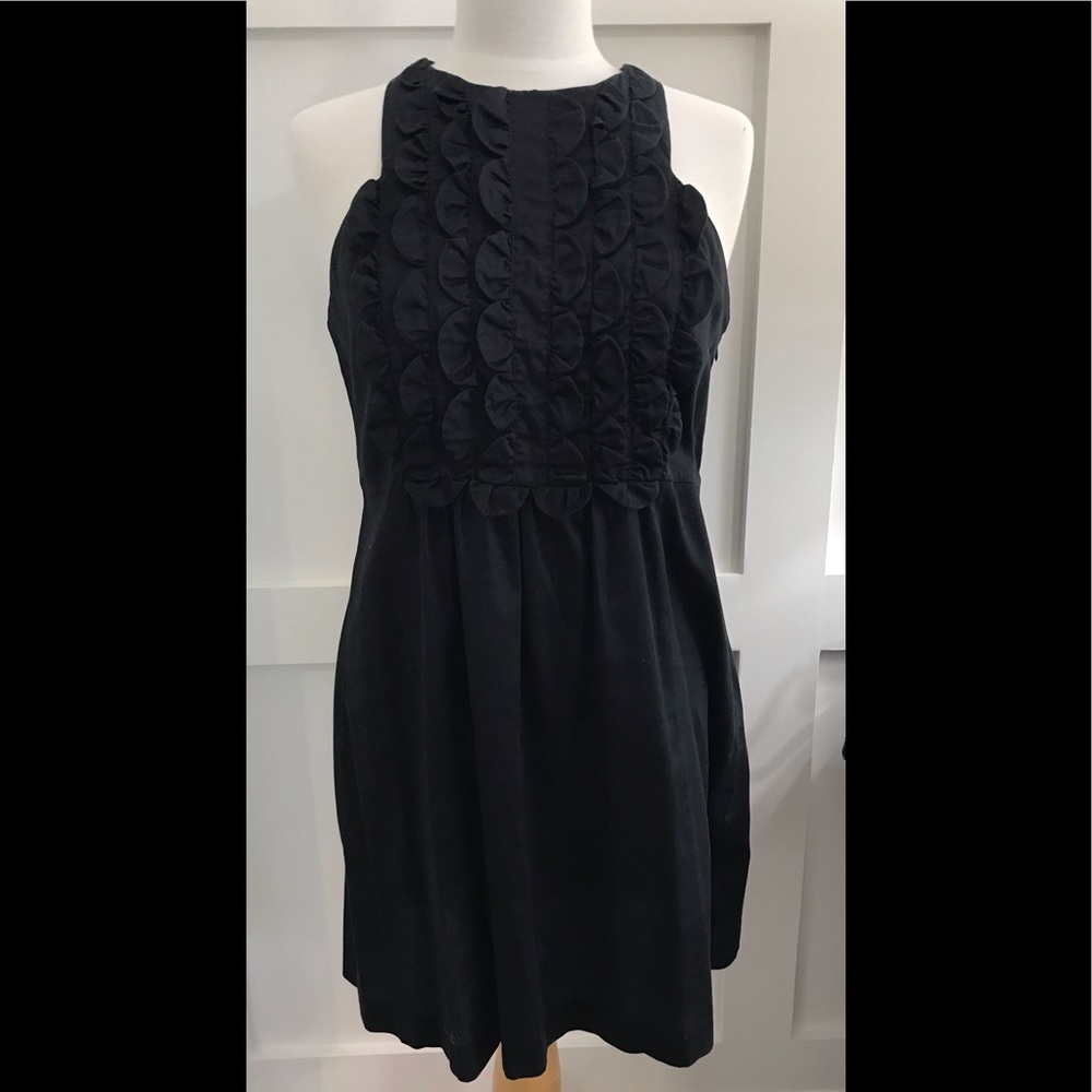 HOSS INTROPIA Designed in Spain, Ruffled Tuxedo front Dress / Tunic in Black
